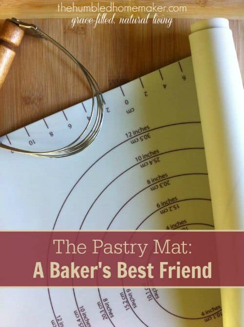 A silicone pastry mat simplifies and streamlines my baking routine. It provides a large work space for rolling out dough for pie crusts, biscuits, and yeast breads. And it's super easy to clean up!