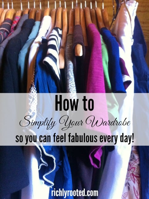 Simplifying my wardrobe has been such a fun--and liberating--project! I love keeping only the clothes that I love, and then loving what I wear every day!