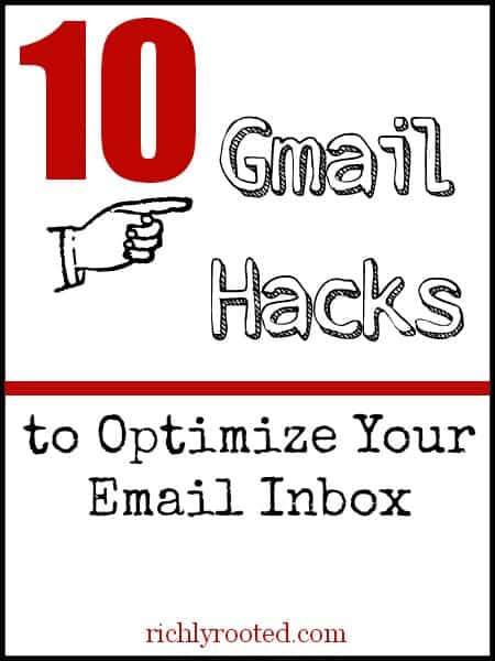Love these 10 tips for getting the most out of your Gmail inbox! My email inbox used to be a MESS, but its so much simpler now that I've learned the best ways to organize it!