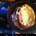 French onion soup seems like such an elegant dish--but it's so easy to make! Top it with thick, crusty bread and melted Swiss cheese for the perfect comfort food!