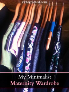 A Peek At My Minimalist Maternity Wardrobe