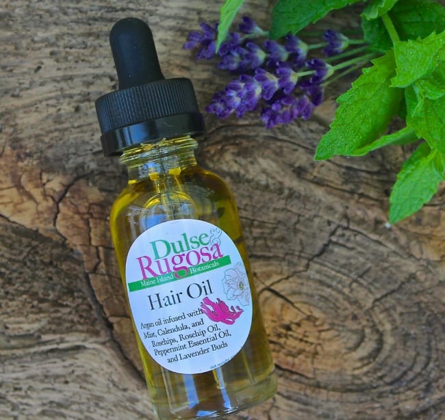 This herbal-infused hair oil nourishes, conditions, and shines your hair!