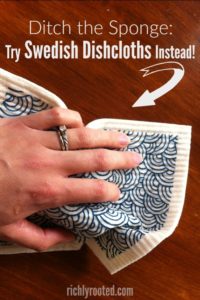 Swedish dishcloths replace kitchen sponges and paper towels. They're simple, smart, and pretty!