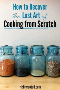Recovering the Lost Art of Cooking from Scratch (the non-trendy way)