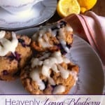 I love the combination of blueberries and lemon! This muffin recipe is made with buttermilk and real food ingredients, and topped with a lemon glaze.