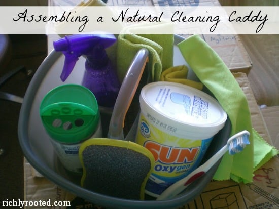 Assembling a Natural Cleaning Caddy - RichlyRooted.com