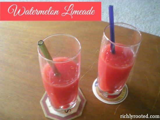 Watermelon Limeade - RichlyRooted.com