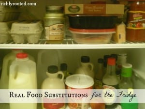 Real Food Substitutions: Part 2, the Fridge