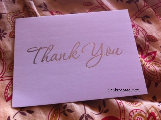 Learn to Say Thank You-- How to Accept Gifts