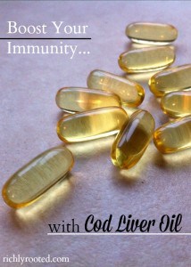 Cod liver oil is so good for you! We started taking cod liver oil a little over a year ago, and currently it's the only supplement we take regularly.