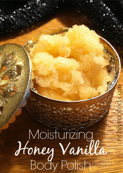 This honey vanilla sugar scrub is perfect for a relaxing bath or at-home "spa night!" The ingredients are safe, and it only takes a few minutes to mix up a batch.