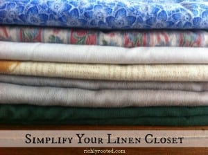 Simplify Your Linen Closet