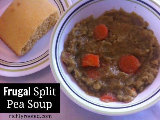 Frugal Split Pea Soup - RichlyRooted.com