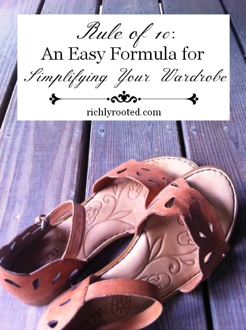An Easy Formula for Simplifying Your Wardrobe - RichlyRooted.com