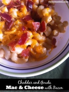 Cheddar and Gouda Mac & Cheese with Bacon (Fall Comfort Food Series)