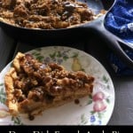 Deep Dish French Apple Pie with Salted Dark Caramel Sauce - RichlyRooted.com
