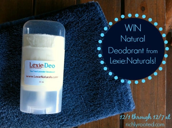 Win Natural Deodorant from LexieNaturals