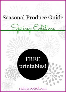 FREE Printable Spring Produce Guide