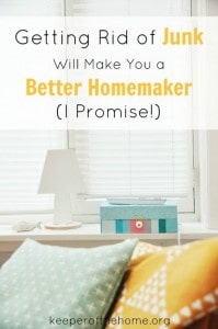I had no idea what a difference decluttering would make to my homemaking, but it’s been profound.