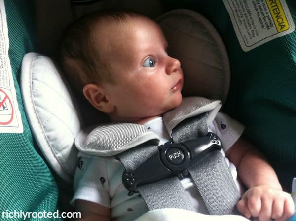 Little Dude's car seat