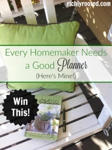 A good planner is an ESSENTIAL for every homemaker! Here's my favourite daily planner, plus a chance to win one! (Ends 10/24)