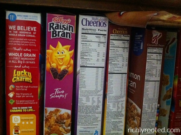 boxed cereal
