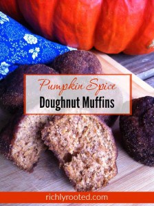 These pumpkin muffins are amazing!! I took my great-grandmother's recipe for doughnut muffins and added pumpkin puree and pumpkin pie spice for the best fall flavor! These are sooo good for breakfast or with coffee!