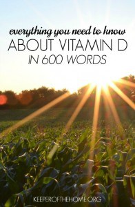 These are helpful “fast facts” about Vitamin D! The more I’m learning about vitamins and minerals, the more I realize how important they are for our bodies. Most people are Vitamin D deficient and don’t even know it!