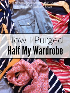 How I Purged Half My Wardrobe