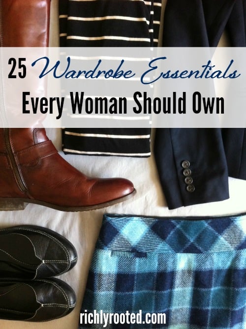 Building a wardrobe of classic pieces is the key to looking put together. Here are 25 wardrobe essentials every woman should invest in, whether you're building a capsule wardrobe or just want to dress stylishly. #WardrobeEssentials #WardrobeChecklist