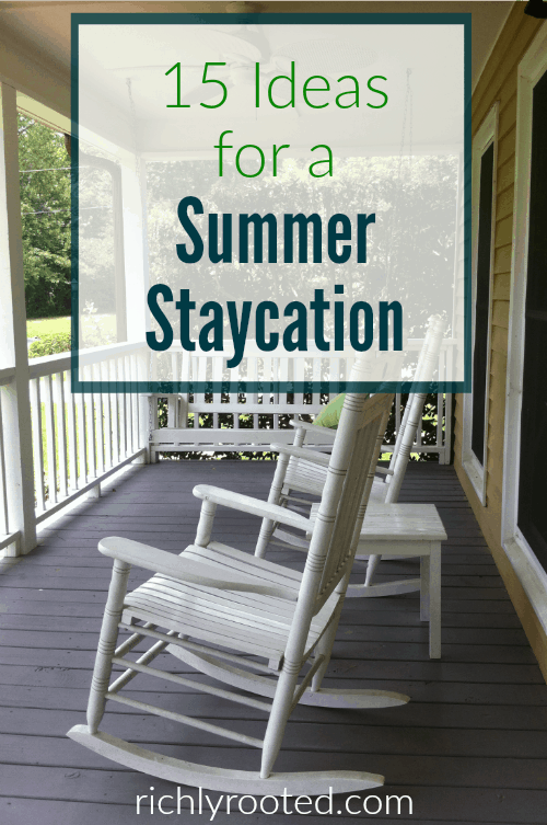 These ideas for a summer staycation look really fun...and super frugal! I want to do them all! #Staycation #SummerBucketList