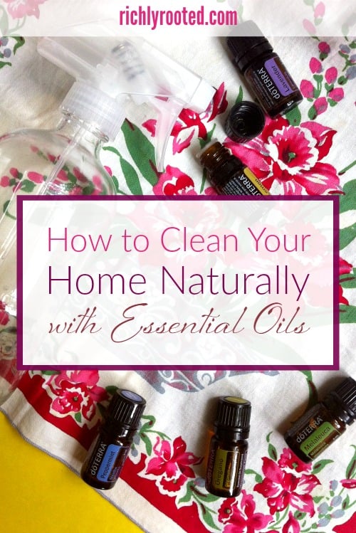 Improve your natural cleaning routine by using essential oils for simple, natural homemade cleaning products that are easy to customize! Here are 6 easy recipes using doTERRA oils. #EssentialOils #NaturalCleaning