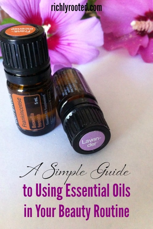 Essential oils aren't just for home remedies or cleaning. Did you know that you can incorporate essential oils into your skincare and beauty routine--with great results? Here's how to get started. #EssentialOils #NaturalBeautyRoutine